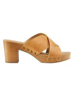 Belle & Bloom Midtown Clog Mule in Tan