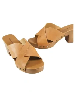 Belle & Bloom Midtown Clog Mule in Tan