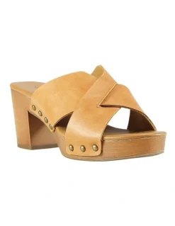 Belle & Bloom Midtown Clog Mule in Tan