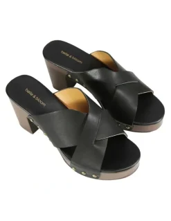 Belle & Bloom Midtown Clog Mule in Black