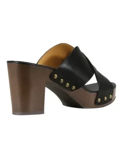 Belle & Bloom Midtown Clog Mule in Black