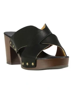 Belle & Bloom Midtown Clog Mule in Black