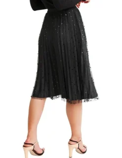 Belle & Bloom Mixed Feelings Black Reversible Skirt