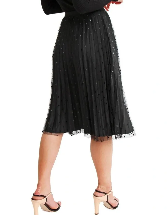 Belle & Bloom Mixed Feelings Black Reversible Skirt
