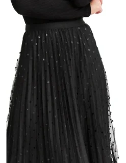 Belle & Bloom Mixed Feelings Black Reversible Skirt