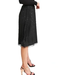 Belle & Bloom Mixed Feelings Black Reversible Skirt