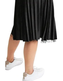 Belle & Bloom Mixed Feelings Black Reversible Skirt
