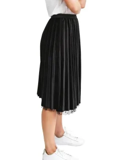 Belle & Bloom Mixed Feelings Black Reversible Skirt