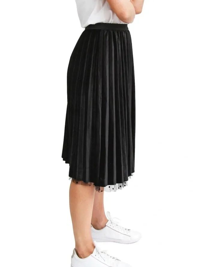 Belle & Bloom Mixed Feelings Black Reversible Skirt