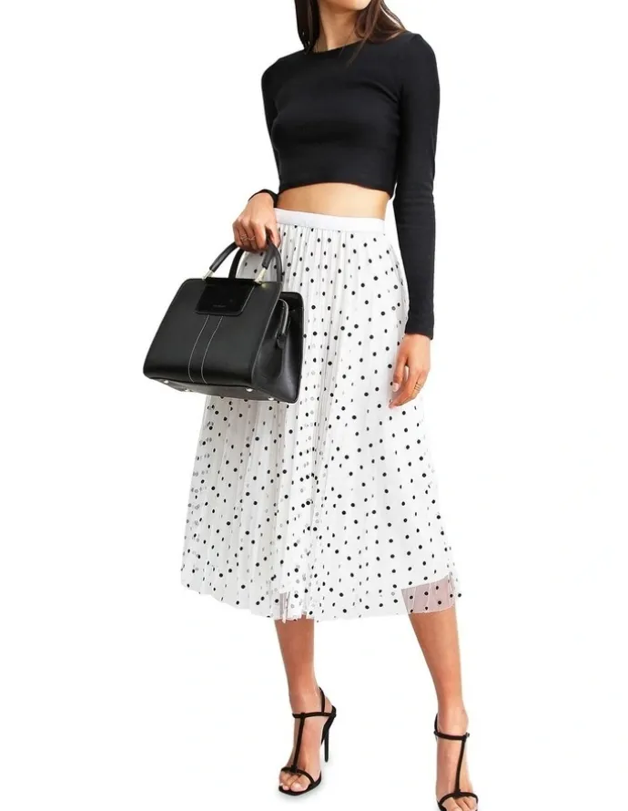 Belle & Bloom Mixed Feelings White Reversible Skirt
