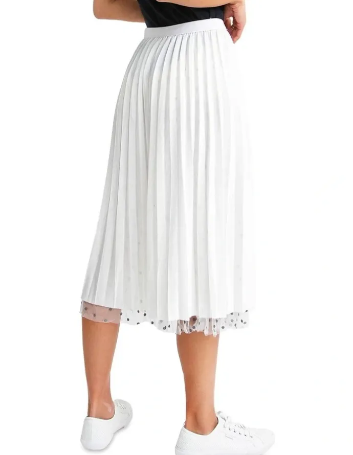 Belle & Bloom Mixed Feelings White Reversible Skirt