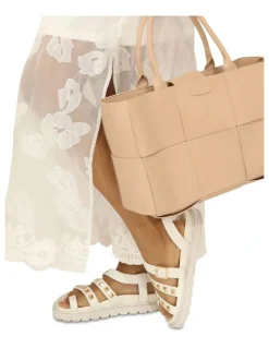Belle & Bloom Morning Mood Chunky Stud Sandal in Cream