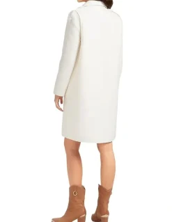 Belle & Bloom Palm City Wool Blend Coat in Cream