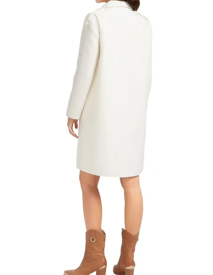 Belle & Bloom Palm City Wool Blend Coat in Cream