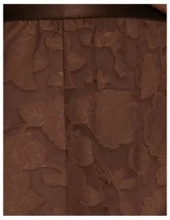 Belle & Bloom Play It Cool Coupe Maxi Skirt in Chocolate