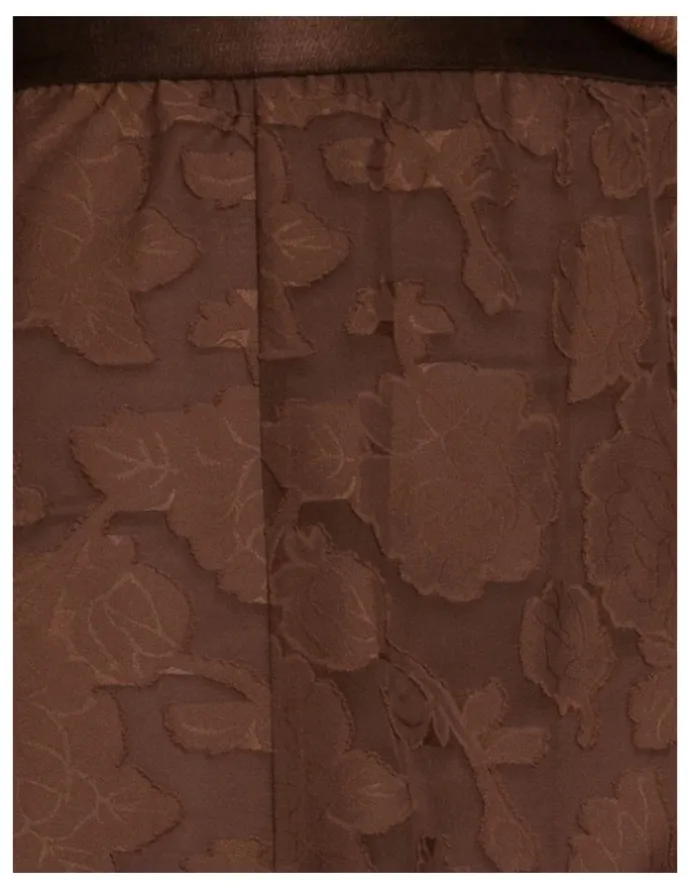 Belle & Bloom Play It Cool Coupe Maxi Skirt in Chocolate