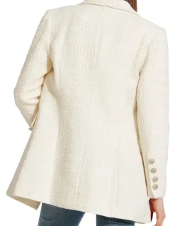 Belle & Bloom Princess Polina Tweed Blazer in Cream