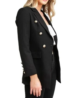Belle & Bloom Princess Polina Black Tweed Blazer