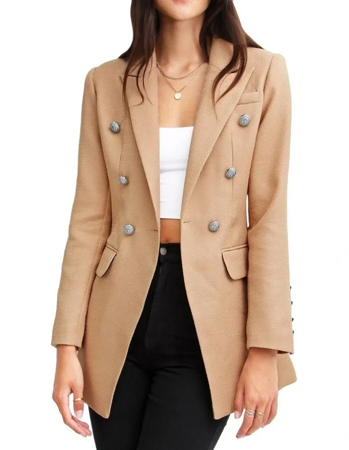 Belle & Bloom Princess Polina Weave Blazer Textured