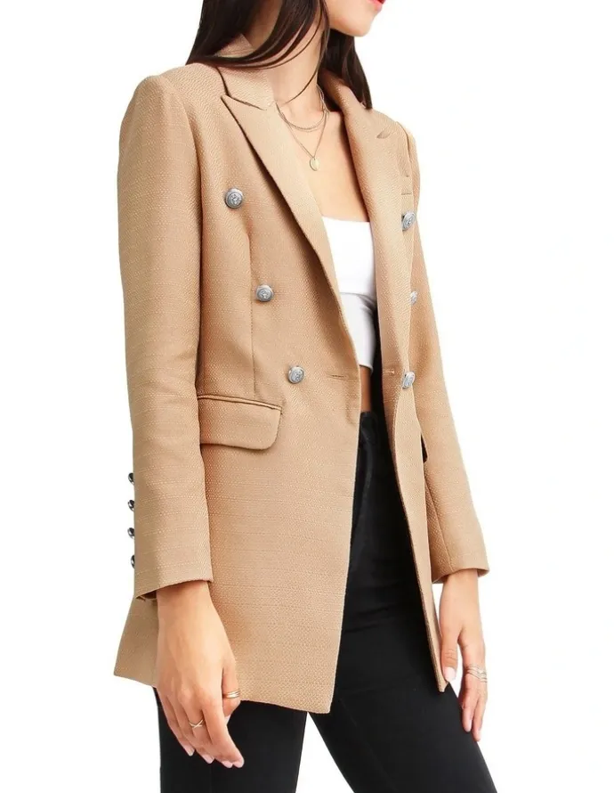 Belle & Bloom Princess Polina Weave Blazer Textured