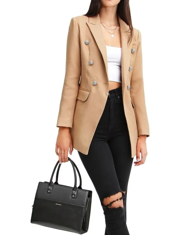 Belle & Bloom Princess Polina Weave Blazer Textured