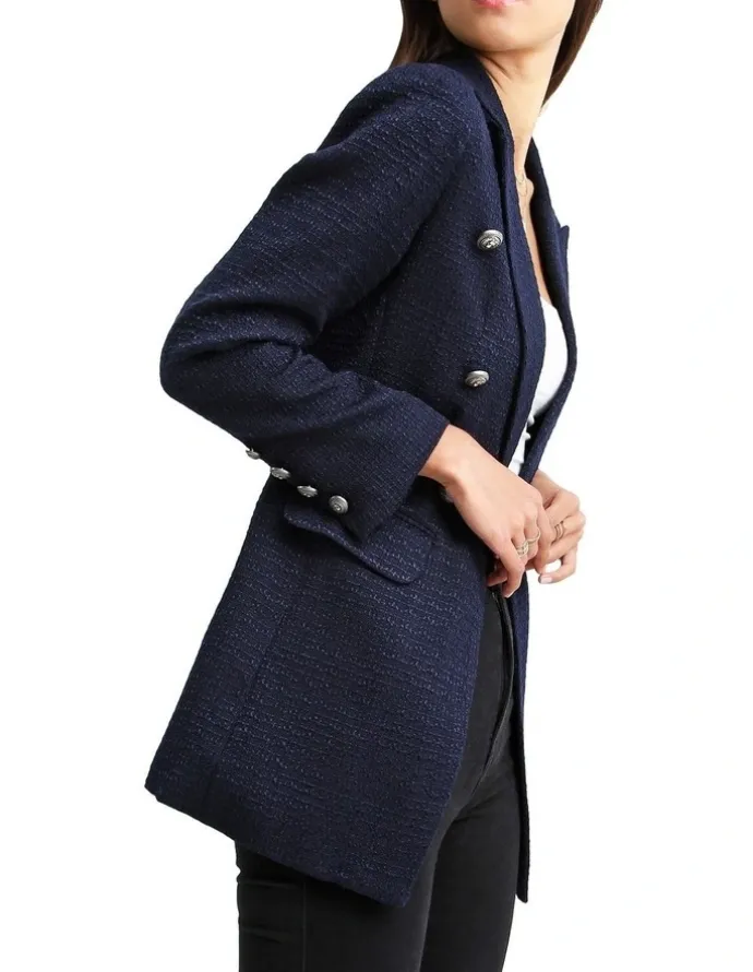 Belle & Bloom Princess Polina Navy Tweed Blazer