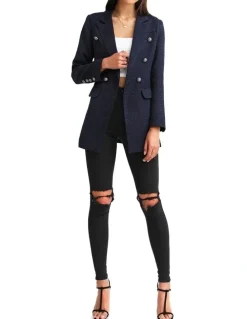 Belle & Bloom Princess Polina Navy Tweed Blazer