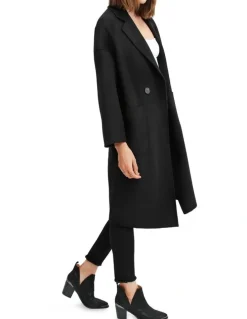 Belle & Bloom Publisher Double-Breasted Wool Blend Coat