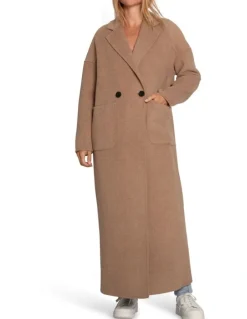 Belle & Bloom Publisher Maxi Coat in Oat