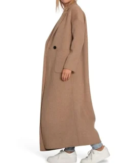 Belle & Bloom Publisher Maxi Coat in Oat