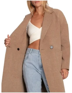 Belle & Bloom Publisher Maxi Coat in Oat