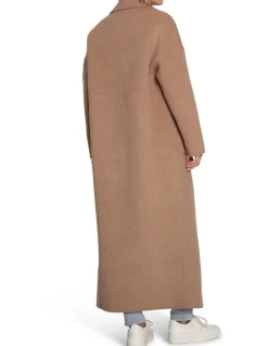 Belle & Bloom Publisher Maxi Coat in Oat