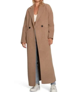 Belle & Bloom Publisher Maxi Coat in Oat