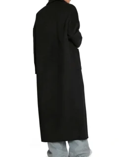 Belle & Bloom Publisher Maxi Coat in Black