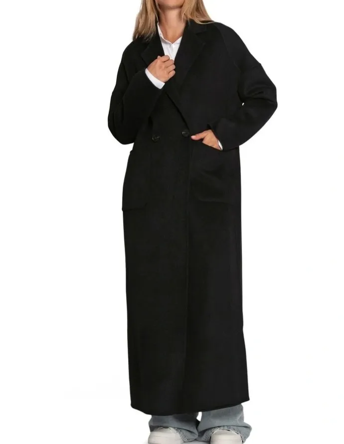 Belle & Bloom Publisher Maxi Coat in Black