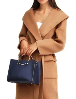 Belle & Bloom Runaway Wool Dark Camel Robe Coat