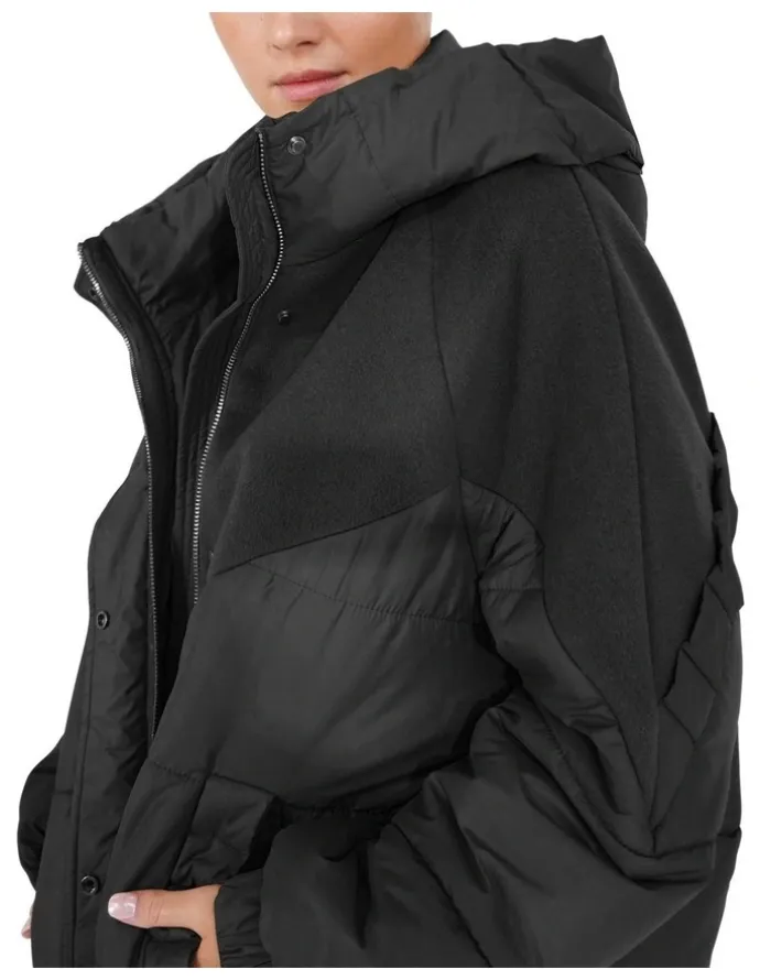 Belle & Bloom Say It Again Quilted Jacket in Black