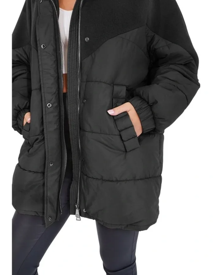 Belle & Bloom Say It Again Quilted Jacket in Black