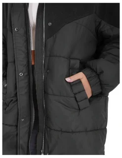Belle & Bloom Say It Again Quilted Jacket in Black