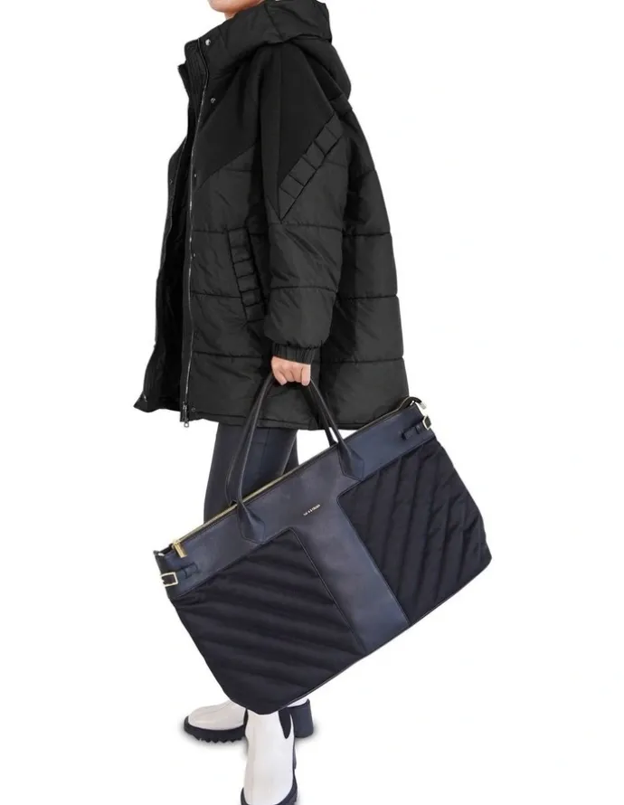 Belle & Bloom Say It Again Quilted Jacket in Black