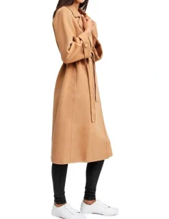 Belle & Bloom Stay Wild Camel Oversized Wool Coat