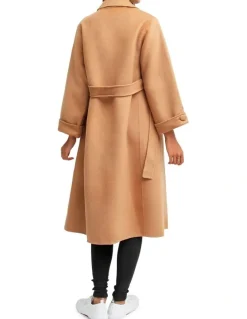 Belle & Bloom Stay Wild Camel Oversized Wool Coat