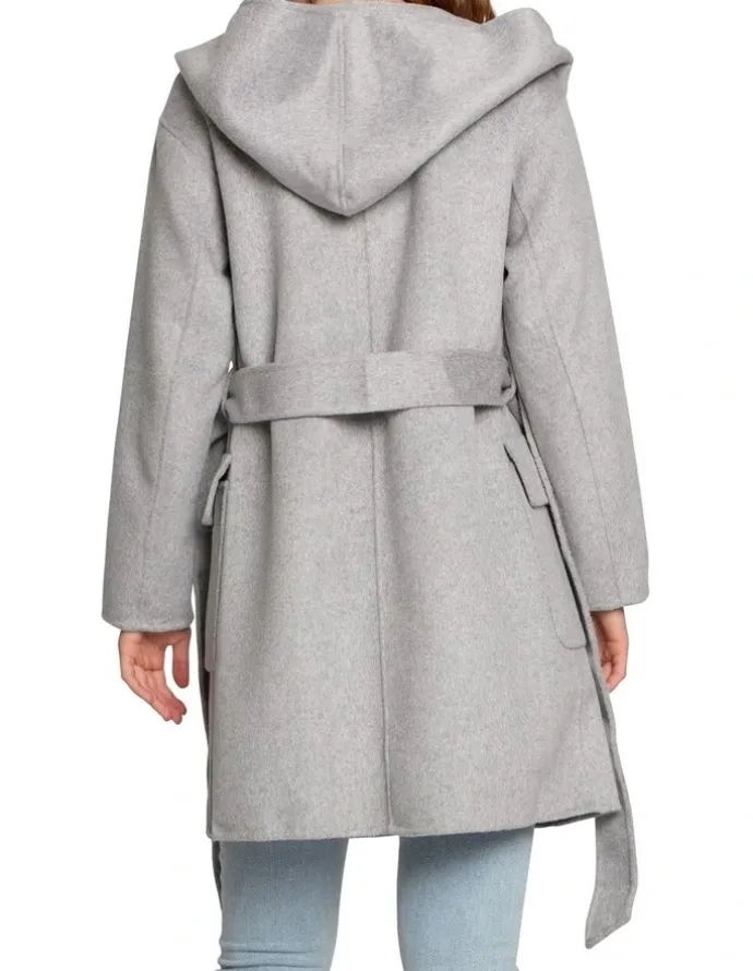 Belle & Bloom Sweet Escape Robe Coat in Grey Marle