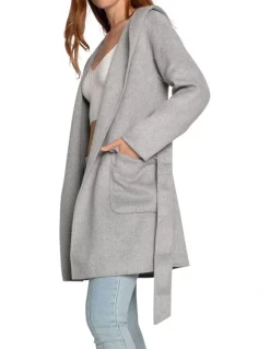 Belle & Bloom Sweet Escape Robe Coat in Grey Marle