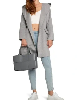 Belle & Bloom Sweet Escape Robe Coat in Grey Marle