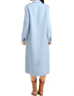 Belle & Bloom Tainted Love Longline Coat in Blue
