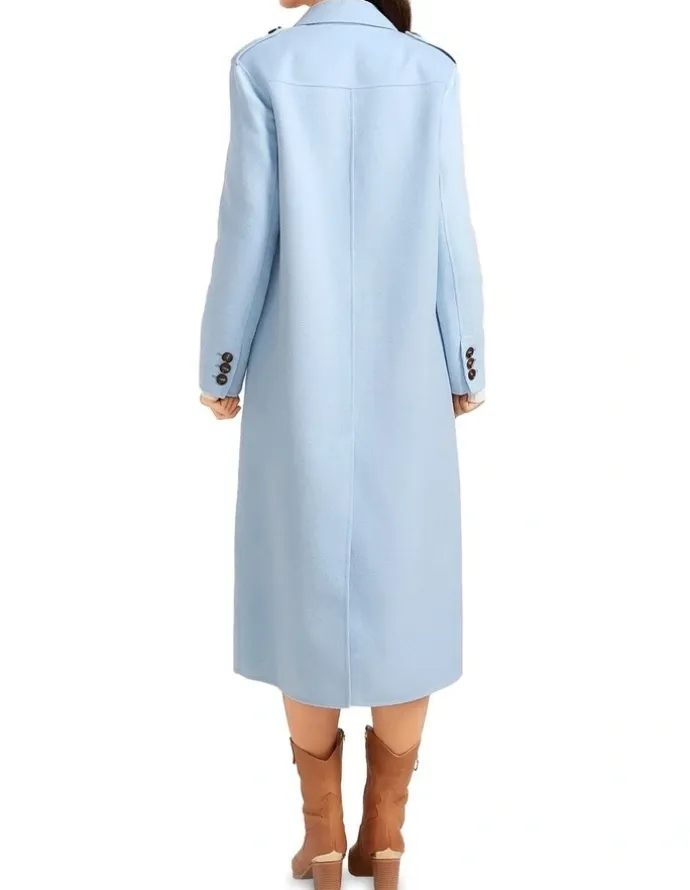Belle & Bloom Tainted Love Longline Coat in Blue