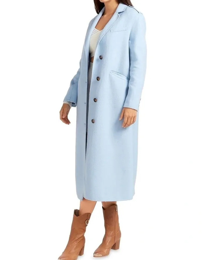 Belle & Bloom Tainted Love Longline Coat in Blue