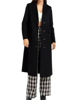 Belle & Bloom Tainted Love Longline Coat in Black