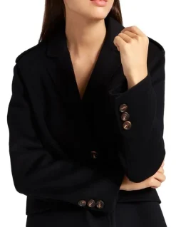 Belle & Bloom Tainted Love Longline Coat in Black